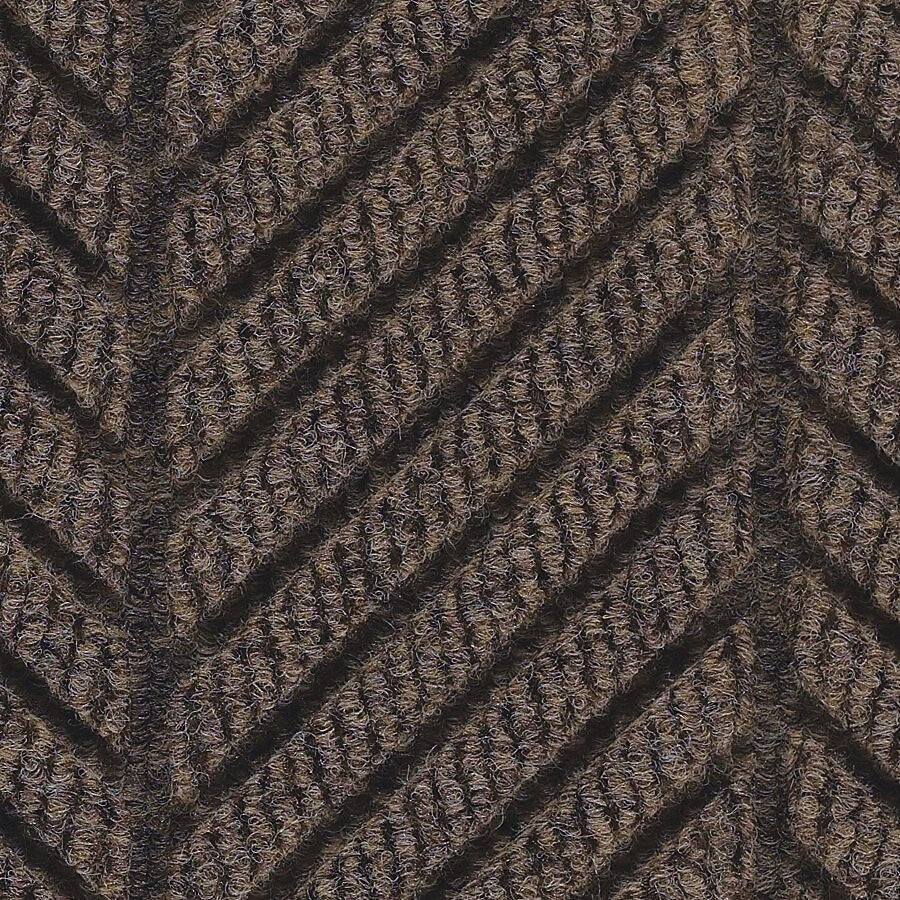 M+A Matting WaterHog Max Herringbone Classic Mat, Smooth, 3' x 10', Chestnut Brown (224075000000)