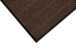 M+A Matting WaterHog Max Herringbone Classic Mat, Universal Cleated, 3' x 5', Chestnut Brown (22407535070)
