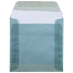 JAM Paper 6 x 6 Square Translucent Vellum Invitation Envelopes, Ocean Blue, 25/Pack (PACV512)