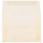 JAM Paper 4Bar A1 Translucent Vellum Invitation Envelopes, 3.625 x 5.125, Spring Ochre Ivory, 25/Pack (1591612)