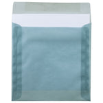 JAM Paper 8 x 8 Square Translucent Vellum Invitation Envelopes, Ocean Blue, 25/Pack (1592130B)
