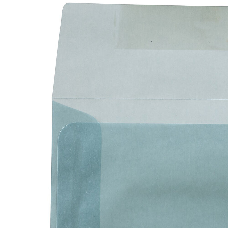 JAM Paper 8 x 8 Square Translucent Vellum Invitation Envelopes, Ocean Blue, 25/Pack (1592130B)