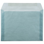 JAM Paper 9 x 12 Booklet Translucent Vellum Envelopes, Ocean Blue, 25/Pack (1592180)