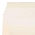 JAM Paper 5.5 x 5.5 Square Translucent Vellum Invitation Envelopes, Spring Ochre Ivory, 25/Pack (1591909)