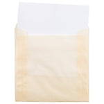 JAM Paper 6 x 6 Square Translucent Vellum Invitation Envelopes, Spring Ochre Ivory, 25/Pack (PACV510)