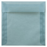 JAM Paper 8 x 8 Square Translucent Vellum Invitation Envelopes, Ocean Blue, 25/Pack (1592130B)