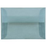 JAM Paper 4Bar A1 Translucent Vellum Invitation Envelopes, 3.625 x 5.125, Ocean Blue, 25/Pack (1591614)
