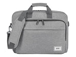 Solo New York Re:new Polyester Briefcase,  Laptop Compatible, Heathered Gray (UBN127-10)