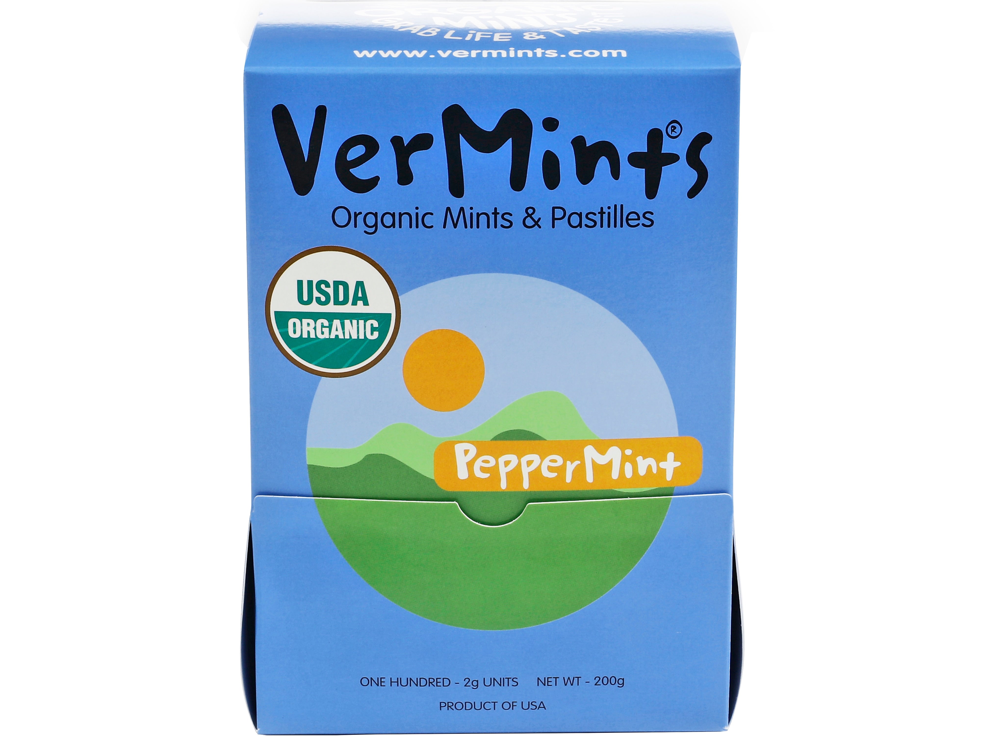 VerMints Peppermint Mints, 100 Pieces/Pack, 100/Box (VNT00992)