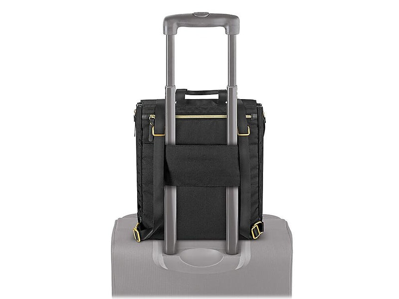Solo New York Triumph Collection Austin Laptop Tote Backpack, Black Polyester (EXE803-4)
