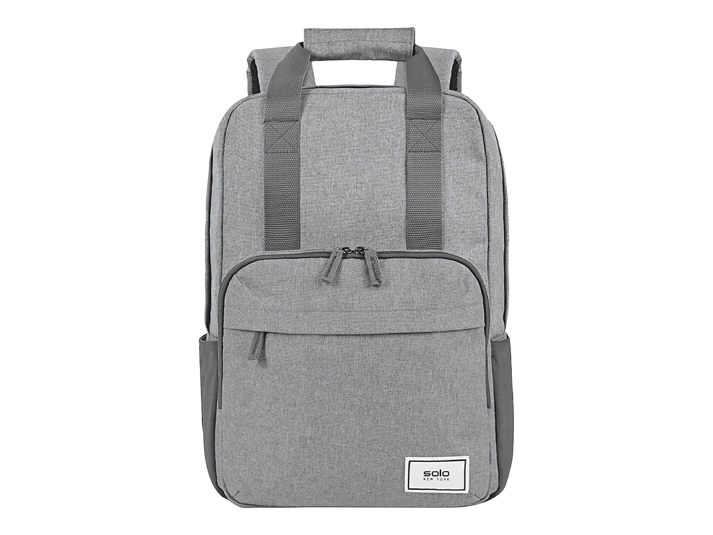 Solo New York Claim 15.6" Laptop Backpack, Heathered Gray Polyester (UBN760-10)