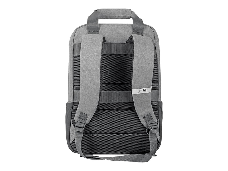 Solo New York Claim 15.6" Laptop Backpack, Heathered Gray Polyester (UBN760-10)
