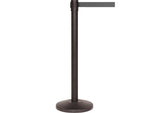 Queue Solutions QueueMaster 550 2" Nylon Crowd Control Belt Barrier, Black/Gray (QM550B-GY110)
