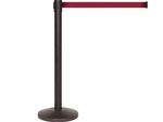Queue Solutions QueueMaster 550 2" Nylon Crowd Control Belt Barrier, Black/Maroon (QM550B-MN110)