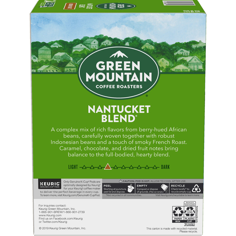 Green Mountain Nantucket Blend Coffee Keurig® K-Cup® Pods, Medium Roast, 24/Box (6663)