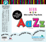 Barker Creek Neon  2" Letters and Numbers, Multicolored, 676/Pack (LL1901)