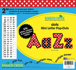 Barker Creek Dots  2" Letters and Numbers, Multicolored, 676/Pack (LL1907)