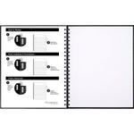 Cambridge 1-Subject Professional Notebook, 8.5" x 11", Wide Ruled, 96 Sheets, Black (06100)