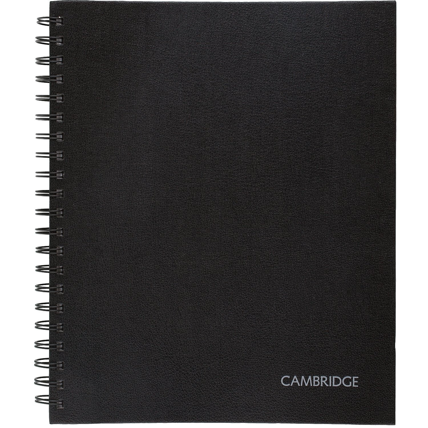 Cambridge 1-Subject Professional Notebook, 8.5" x 11", Wide Ruled, 96 Sheets, Black (06100)