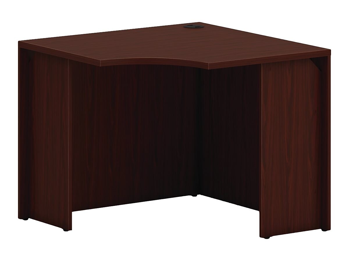 HON Mod 36"W Corner Desk Shell, Traditional Mahogany (HLPLCS36.LTM1)