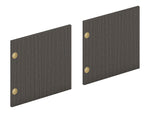 HON Mod 16"W Hutch Doors, Slate Teak (HONLDR66LMLS1)