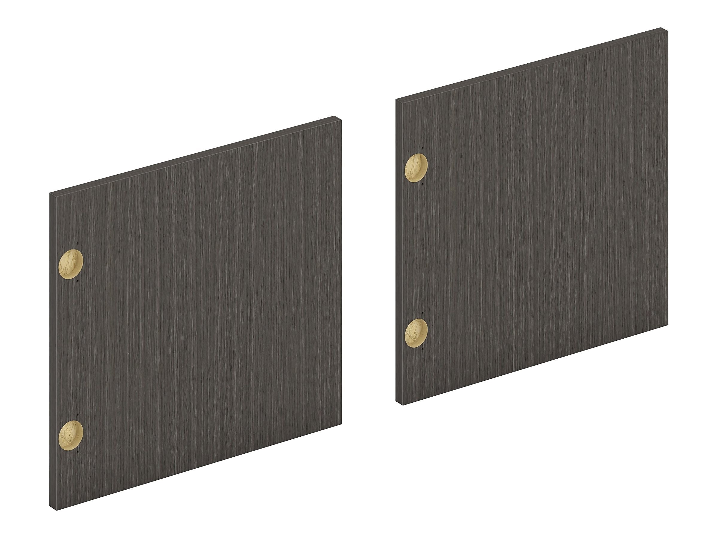 HON Mod 16"W Hutch Doors, Slate Teak (HONLDR66LMLS1)