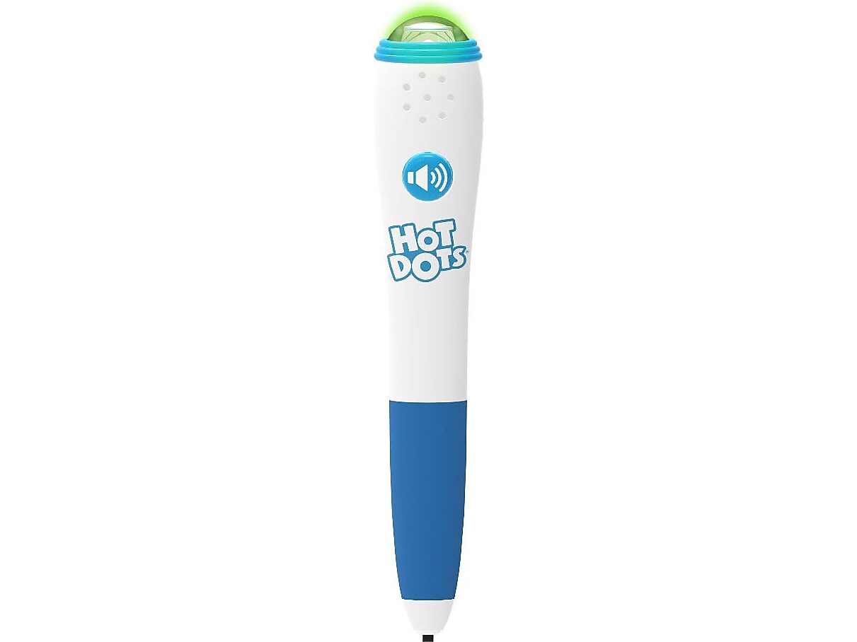 Educational Insights Hot Dots Interactive Pen, White/Blue, 6/Pack (2438)