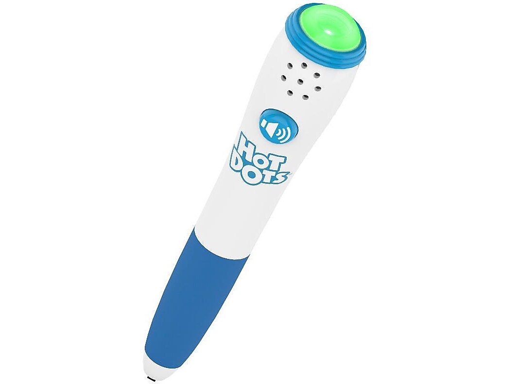 Educational Insights Hot Dots Interactive Pen, White/Blue, 6/Pack (2438)