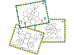 Learning Resources Pattern Block Design Cards, Assorted Colors, 20/Set (LER6133)