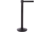 Queue Solutions QueuePro 300 2" Nylon Crowd Control Belt Barrier, Black (PRO300B-BK160)