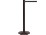 Queue Solutions QueueMaster 550 2" Nylon Crowd Control Belt Barrier, Black (QM550B-BK110)