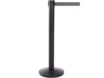Queue Solutions QueuePro 300 2" Nylon Crowd Control Belt Barrier, Black/Gray (PRO300B-GY160)