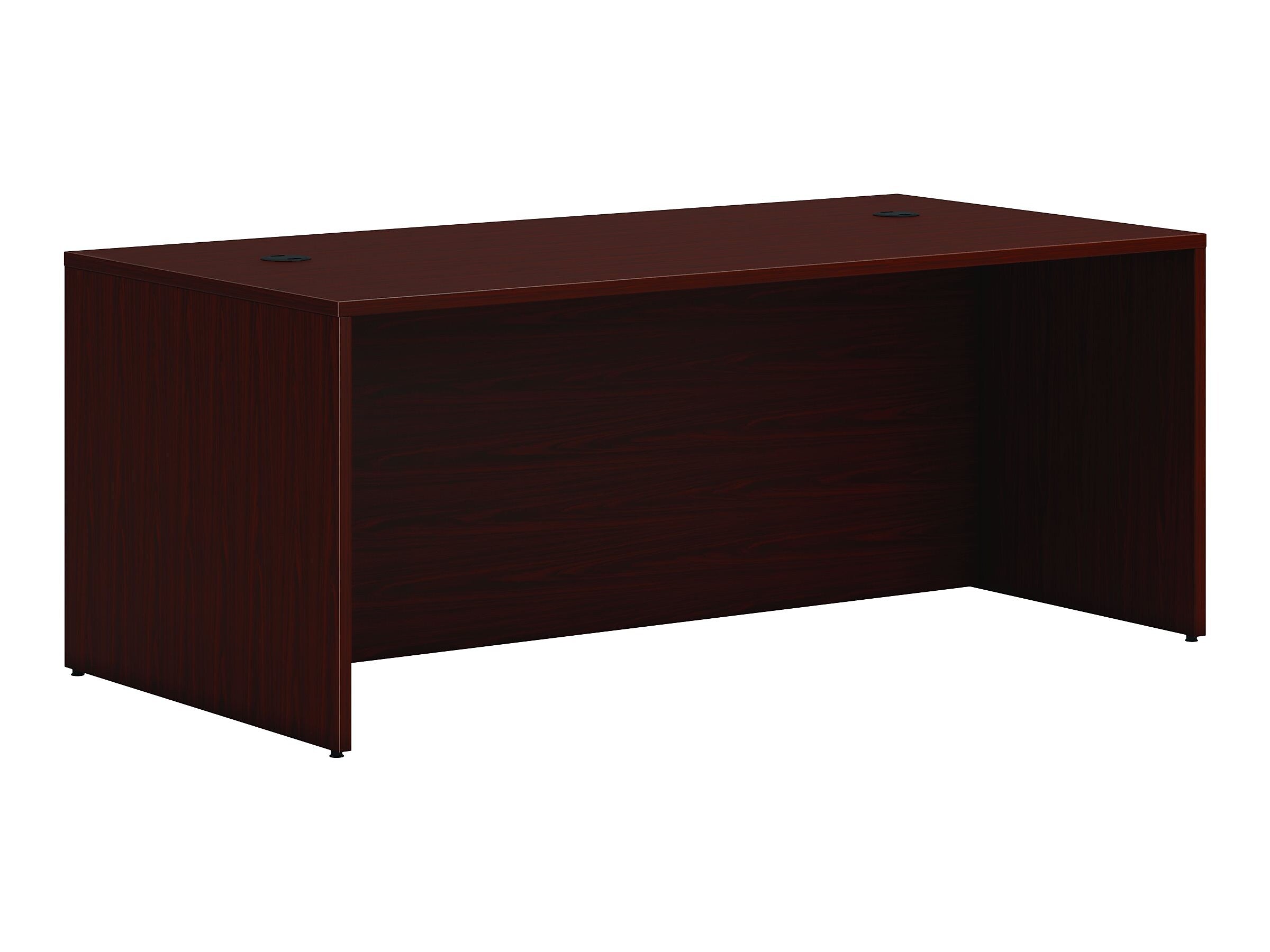 HON Mod 72" Desk Shell, Traditional Mahogany (HLPLDS7236.LTM1)