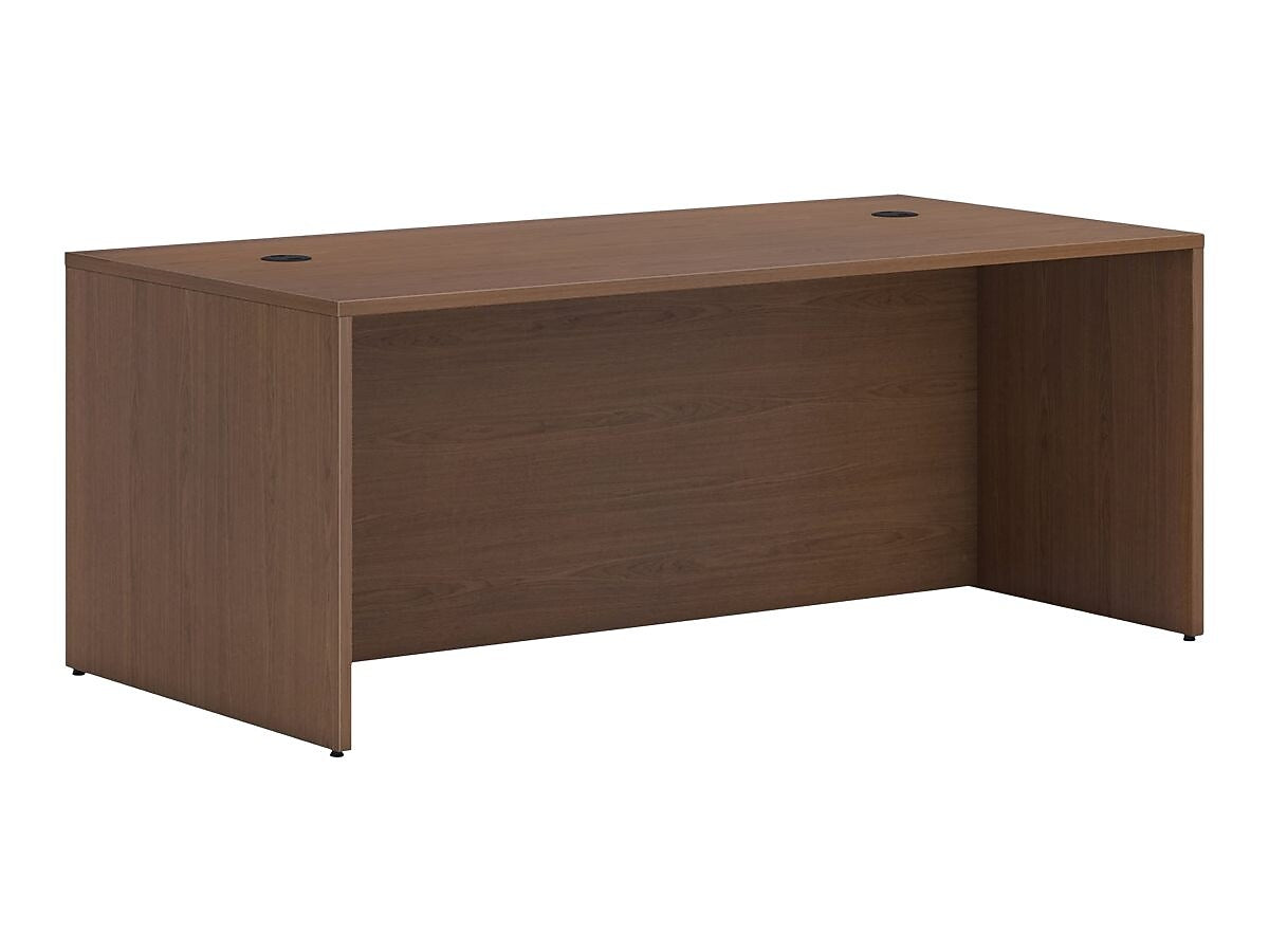 HON Mod 72" Desk Shell, Sepia Walnut (HLPLDS7236.LSE1)