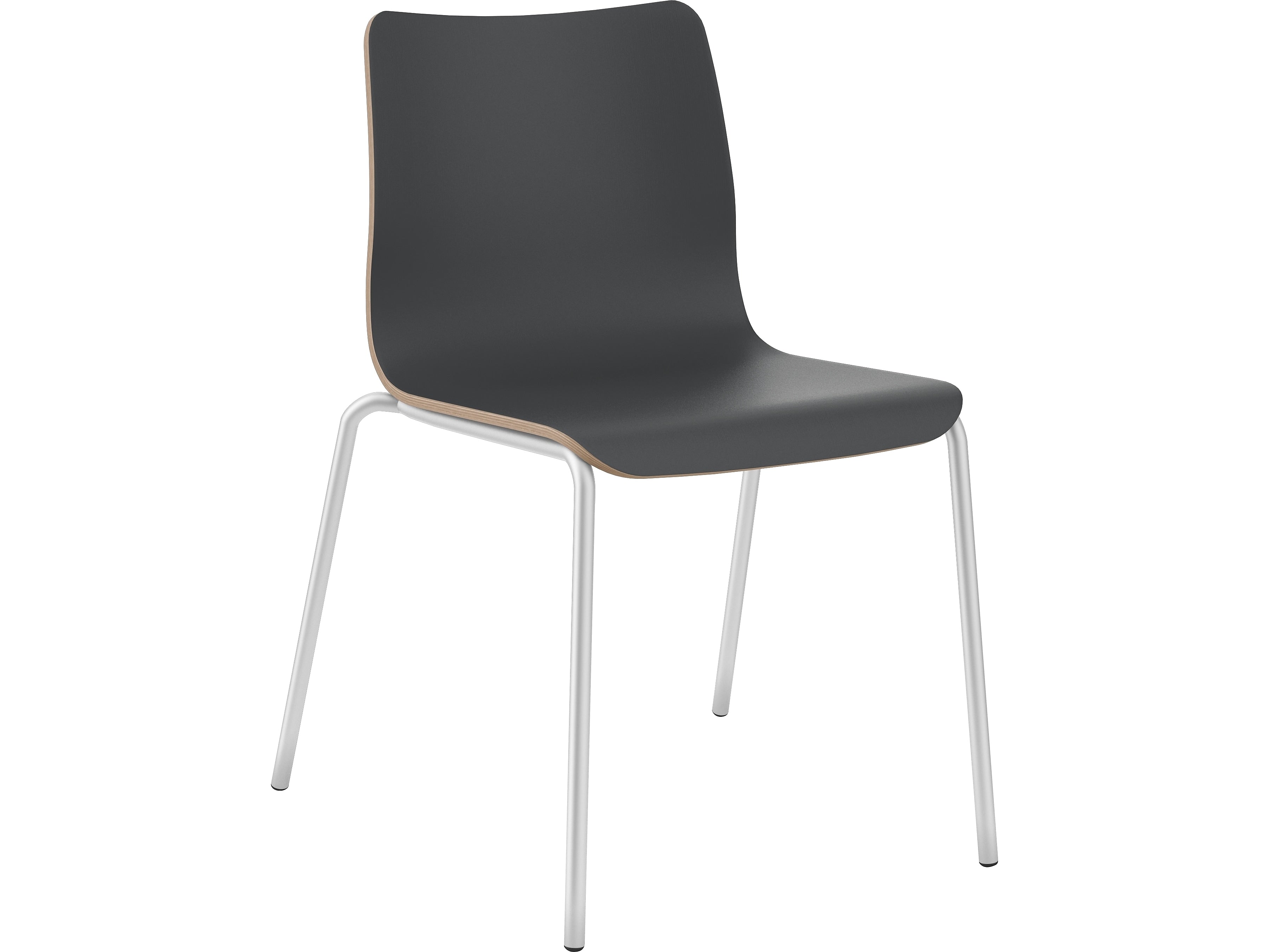 HON Ruck Modern Laminate Dining Chair, Charcoal (HRUCK1L.S.PR8)