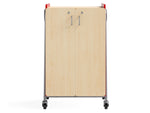 Safco Whiffle Typical 14 Mobile Storage Cabinet, 48"H x 30"W x 19.75"D, Red Wood (3934RED)