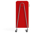 Safco Whiffle Typical 14 Mobile Storage Cabinet, 48"H x 30"W x 19.75"D, Red Wood (3934RED)