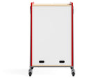 Safco Whiffle Typical 14 Mobile Storage Cabinet, 48"H x 30"W x 19.75"D, Red Wood (3934RED)