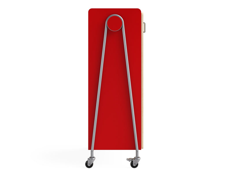 Safco Whiffle Typical 15 Mobile Storage Cabinet, 60"H x 30"W x 19.75"D, Red Mixed Materials (3935RED)