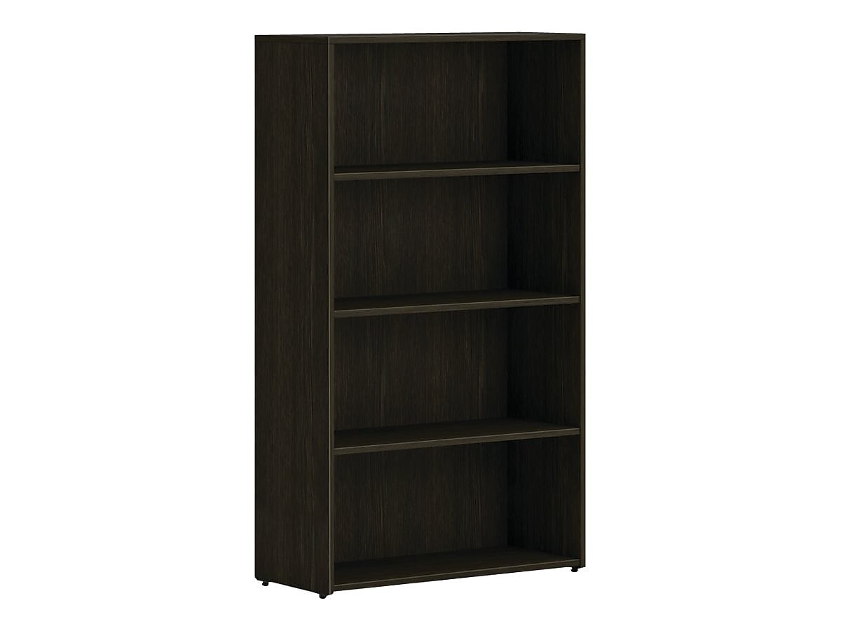 HON Mod 4-Shelf 53"H Bookcase, Java Oak (HLPLBC3013B4.LJA1)