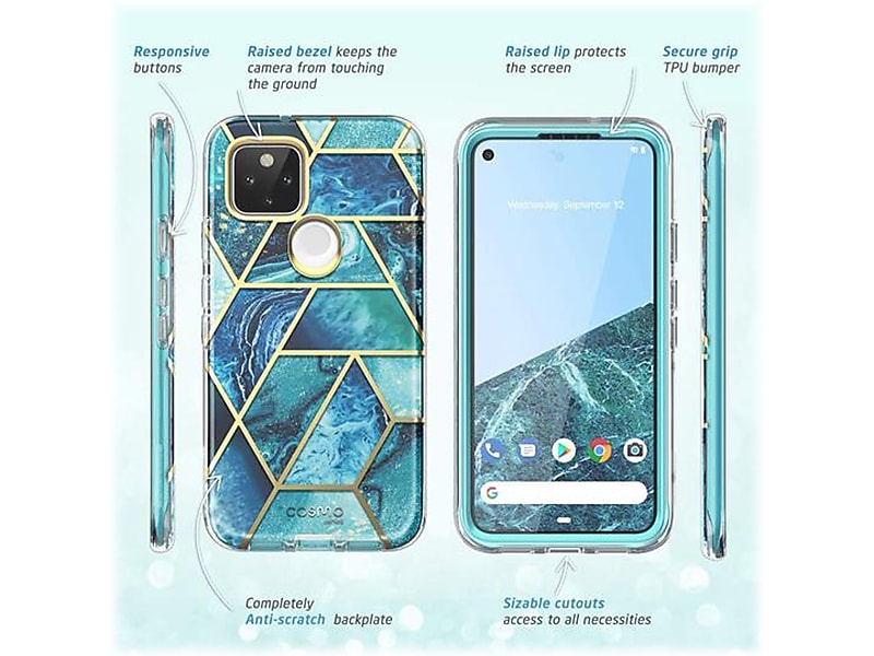 i-Blason Cosmo Ocean Blue Case for Google Pixel 5 (GooglePixel5-Cosmo-SP-Ocean)