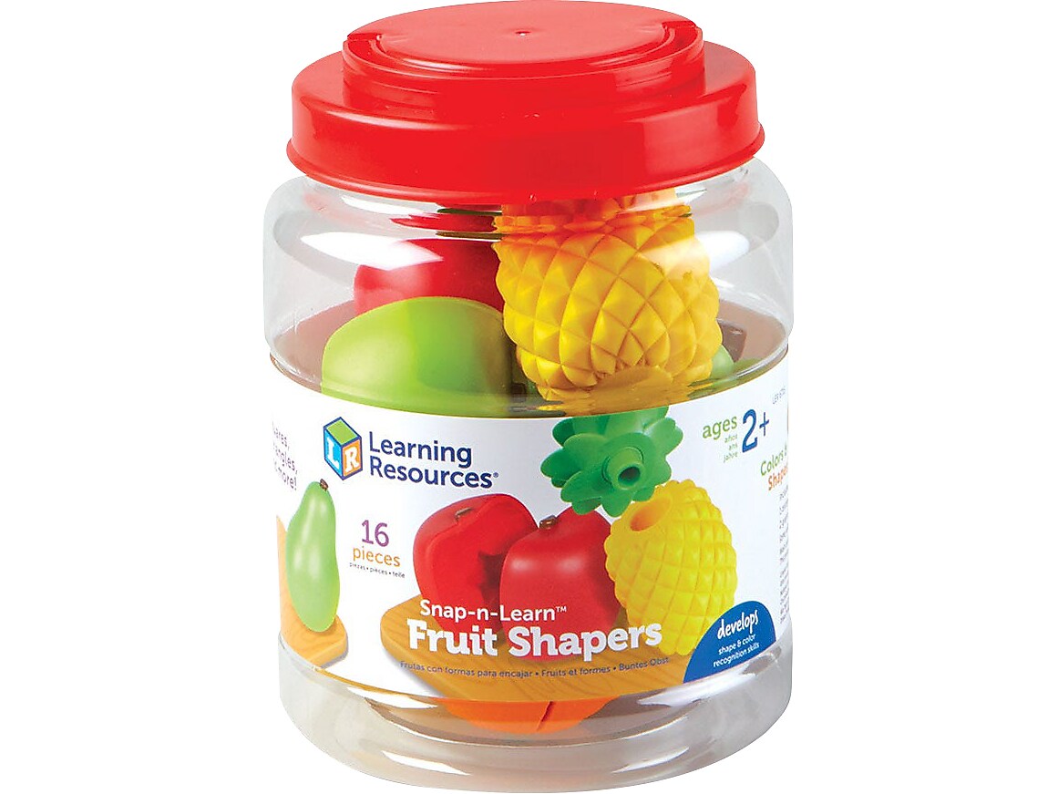 Learning Resources Snap-n-Learn Fruit Shapers, Multicolor (LER6 6715)