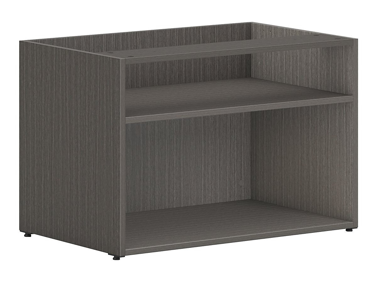 HON Mod 21" Low Open Storage Credenza with 2 Shelves, Slate Teak (HLPLCL3020S.LSL1)