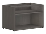 HON Mod 21" Low Open Storage Credenza with 2 Shelves, Slate Teak (HLPLCL3020S.LSL1)