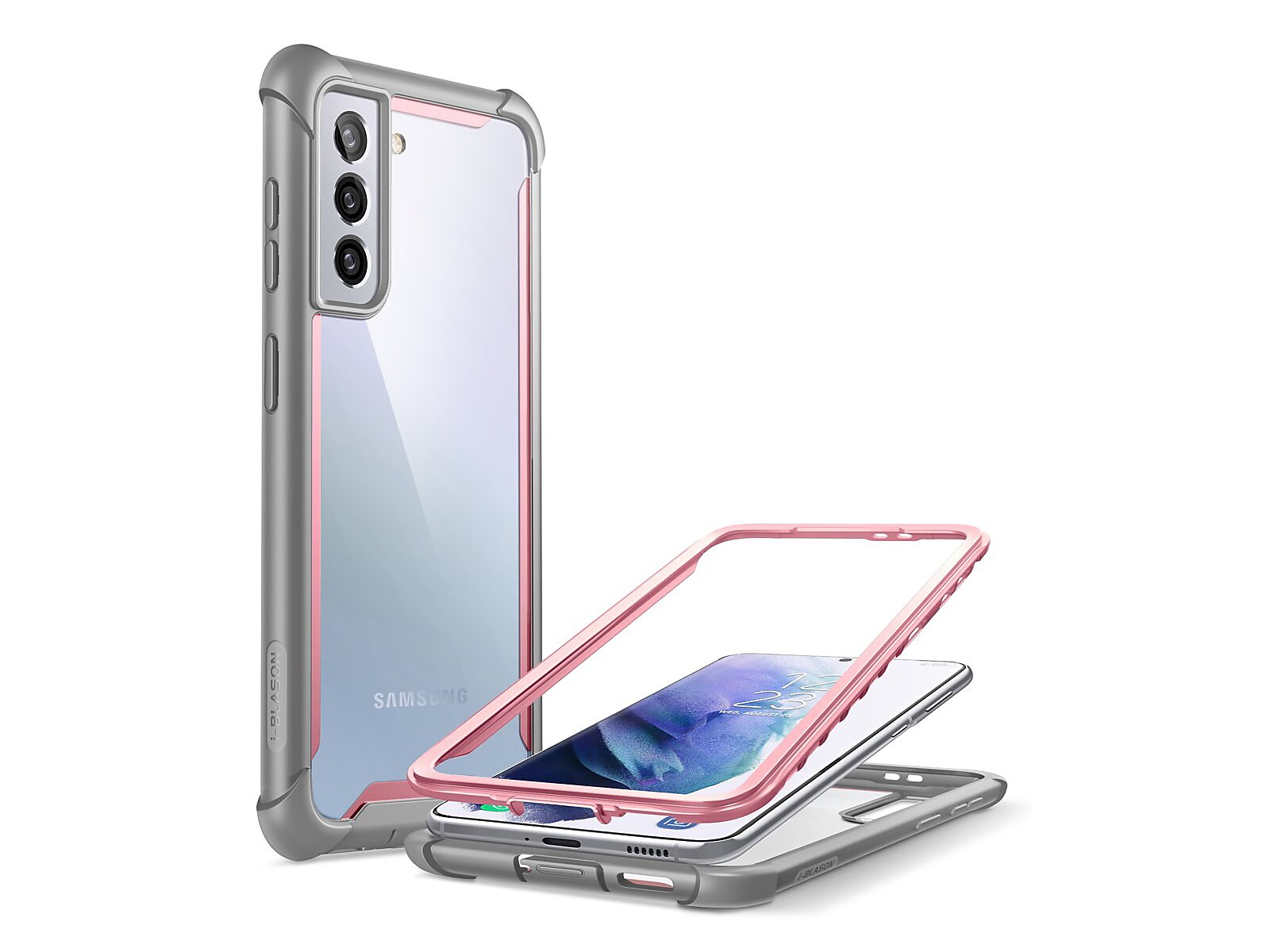 i-Blason Ares Pink Rugged Case for Samsung Galaxy S21 Plus (Galaxy-S21Plus-Ares-Pink)