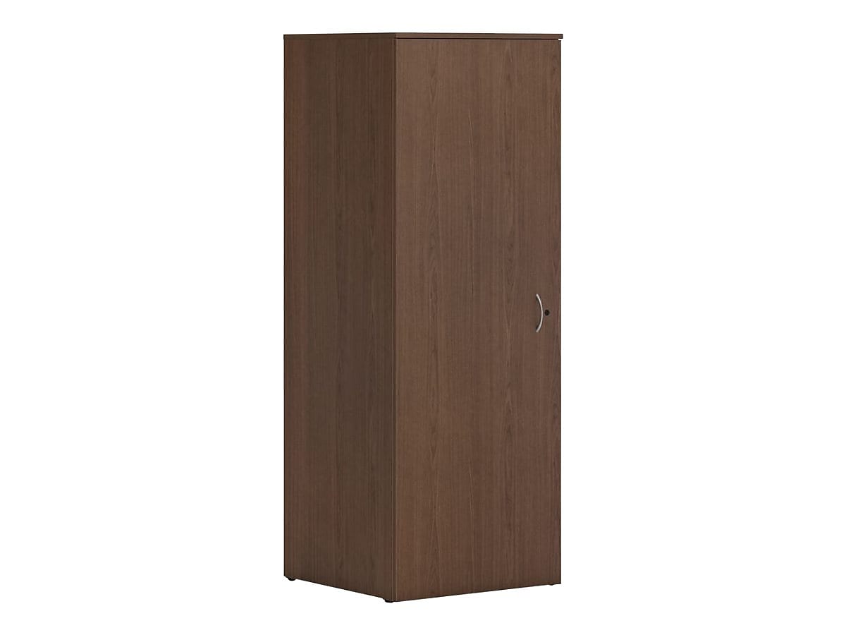 HON Mod 65" Wardrobe with 1 Shelf, Sepia Walnut (HLPLW2424.LSE1)