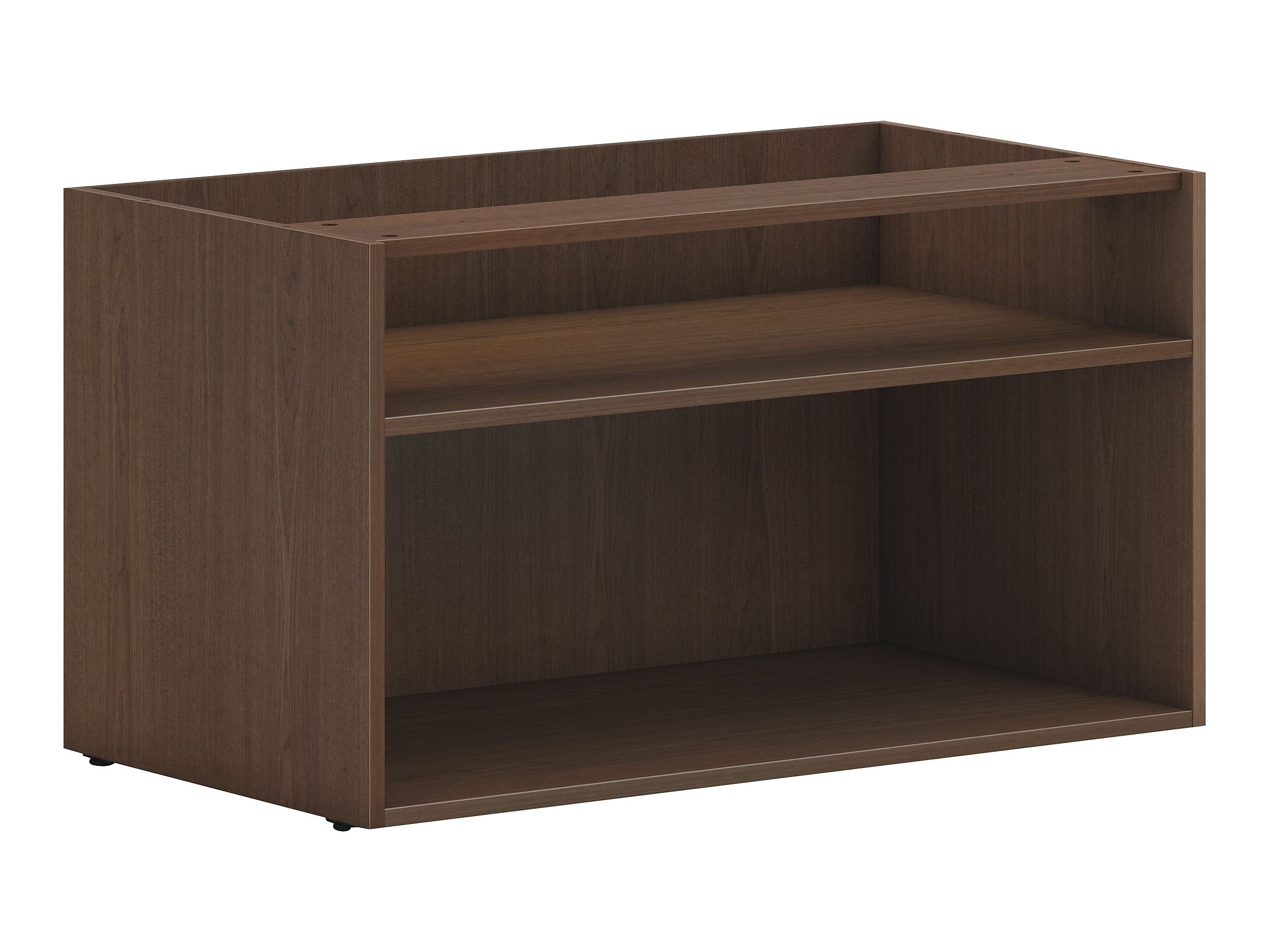 HON Mod 21" Low Storage Credenza with 2 Shelves, Sepia Walnut (HLPLCL3620S.LSE1)