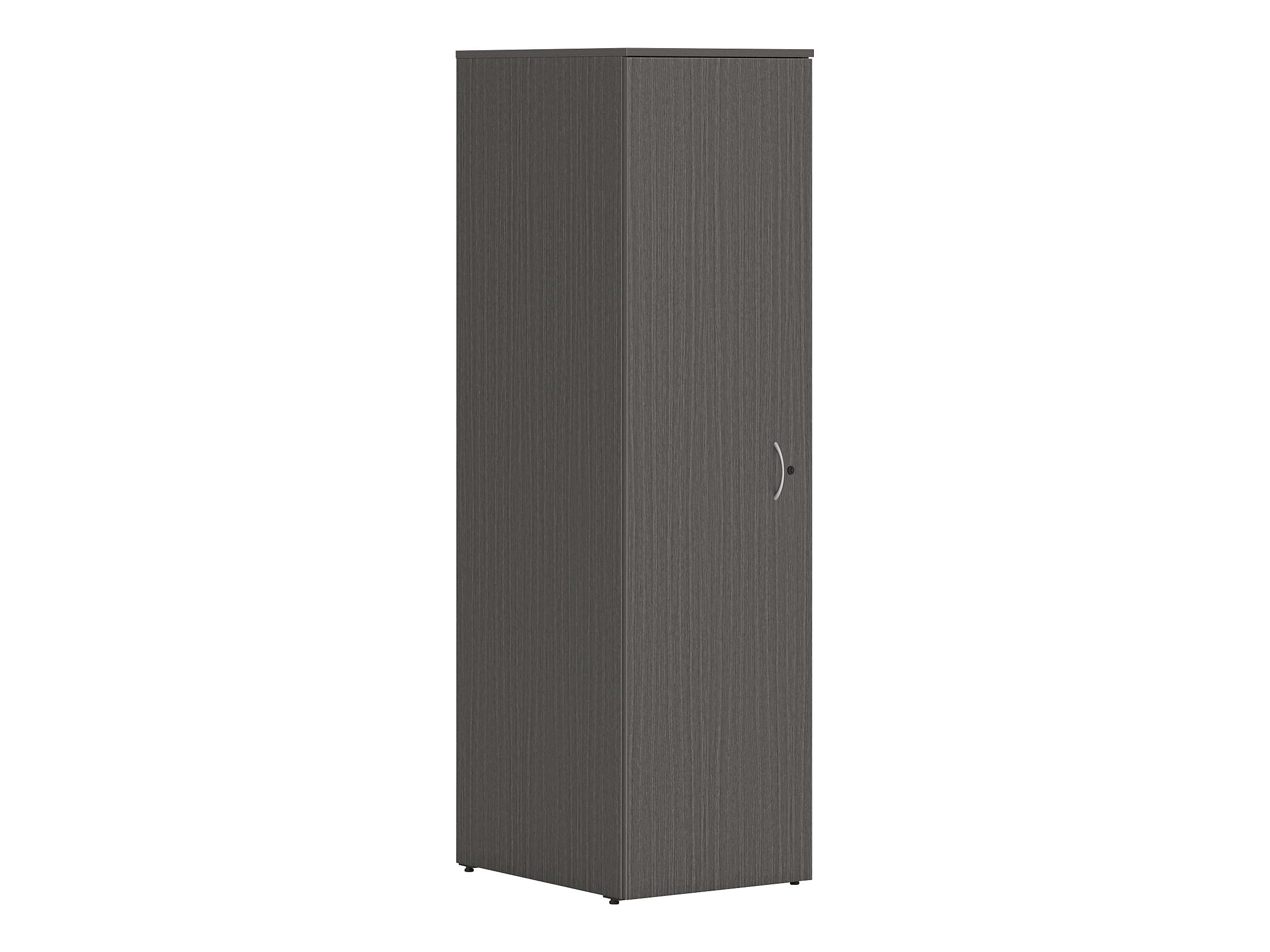 HON Mod 65" Wardrobe with 1 Shelf, Slate Teak (HLPLW1824.LSL1)