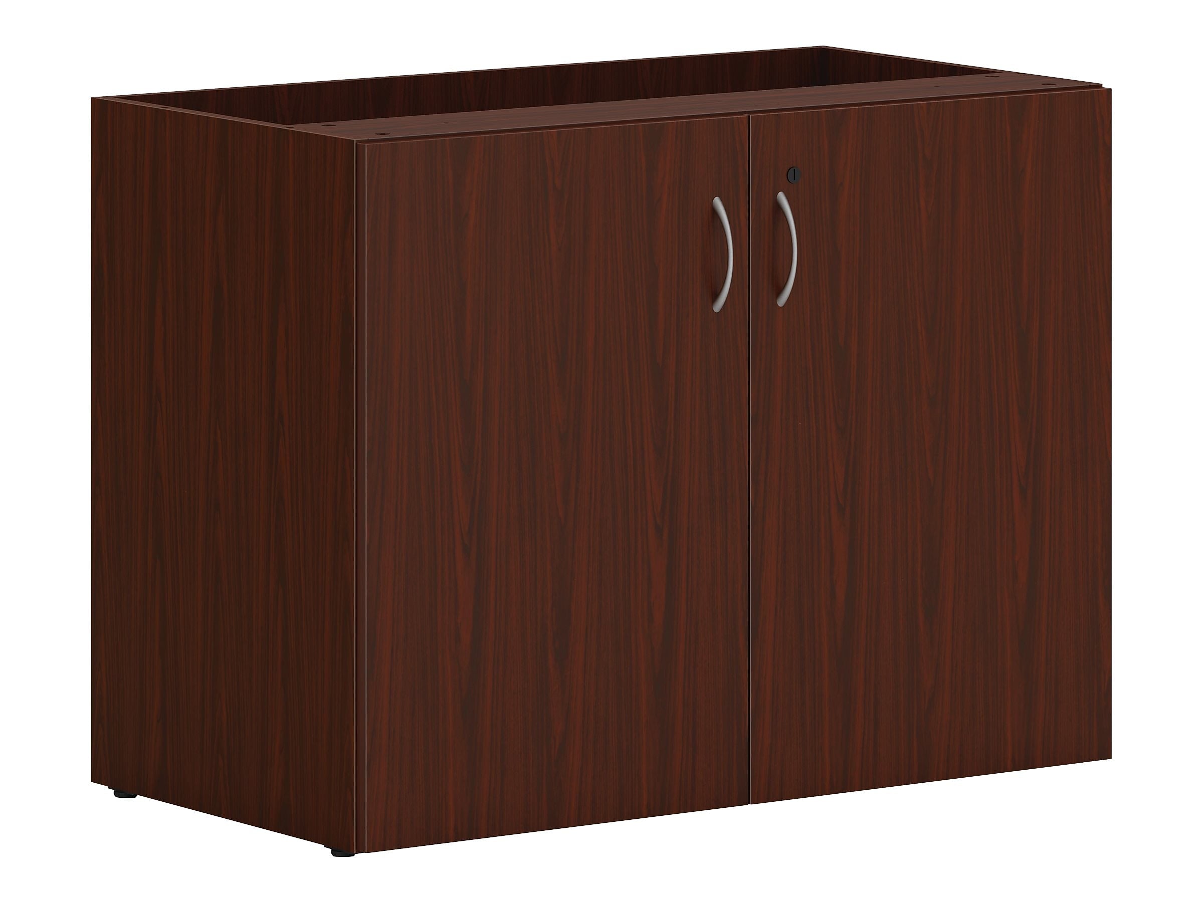 HON Mod 29" Storage Cabinet with 1 Shelf, Traditional Mahogany (HLPLSC3620.LTM1)