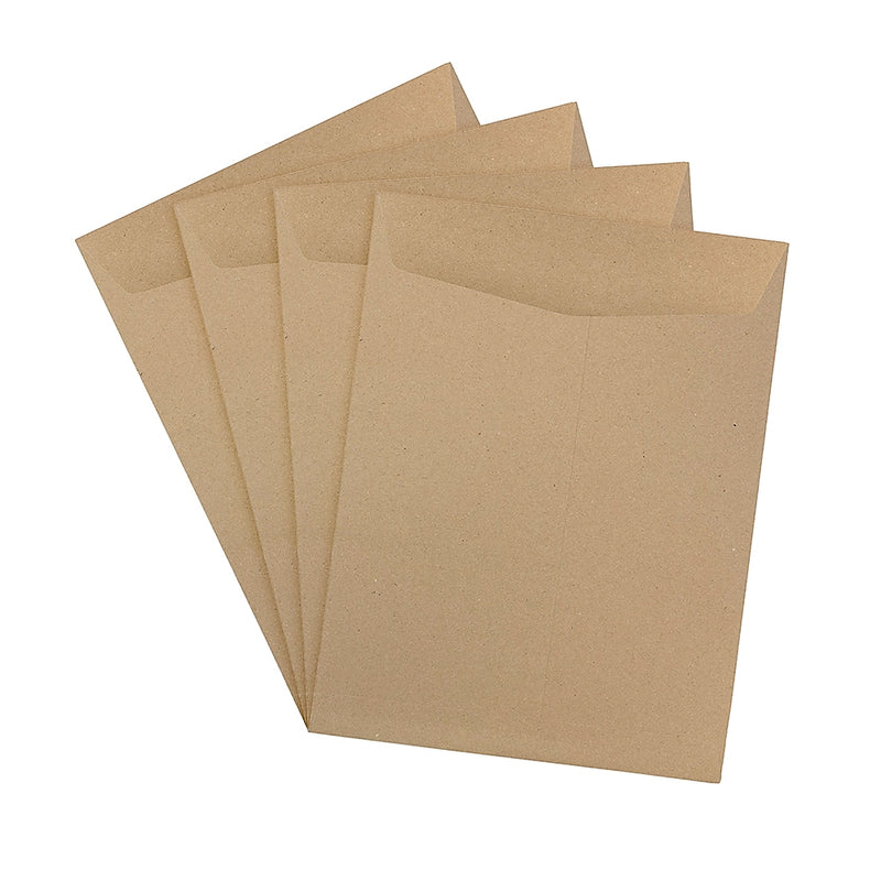 JAM Paper 9" x 12" Kraft Open End Catalog Envelopes, Brown Kraft Paper Bag, 10/Pack (38288)